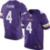 Men’s Minnesota Vikings #4 Brett Favre Nike Purple Elite Jersey