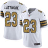 Nike New Orleans Saints #23 Marshon Lattimore White Men’s Stitched NFL Limited Rush Jersey