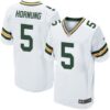Men’s Green Bay Packers #5 Paul Hornung White Retired Player NFL Nike Elite Jersey