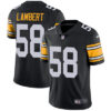 Nike Pittsburgh Steelers #58 Jack Lambert Black Alternate Men’s Stitched NFL Vapor Untouchable Limited Jersey