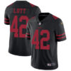 Nike San Francisco 49ers #42 Ronnie Lott Black Alternate Men’s Stitched NFL Vapor Untouchable Limited Jersey