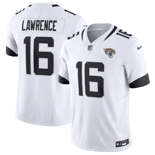 Men’s Jacksonville Jaguars #16 Trevor Lawrence White 2023 F.U.S.E Vapor Untouchable Limited Football Stitched Jersey