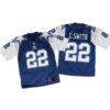 Nike Cowboys #22 Emmitt Smith Navy BlueWhite Throwback Men’s Stitched NFL Elite Jersey