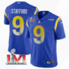 Men’s Los Angeles Rams #9 Matthew Stafford 2022 Royal Super Bowl LVI Vapor Limited Stitched Jersey
