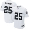Men’s Oakland Raiders #25 Fred Biletnikoff White Retired Player NFL Nike Elite Jersey