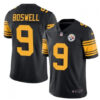 Men’s Pittsburgh Steelers #9 Chris Boswell Black Vapor Color Rush Stitched Jersey