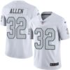 Nike Raiders #32 Marcus Allen White Men’s Stitched NFL Limited Rush Jersey