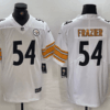 Men’s Pittsburgh Steelers #54 Zach Frazier White Vapor Untouchable Limited Stitched Jersey