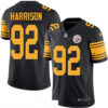 Men’s Pittsburgh Steelers #92 James Harrison Black 2016 Color Rush Stitched NFL Nike Limited Jersey