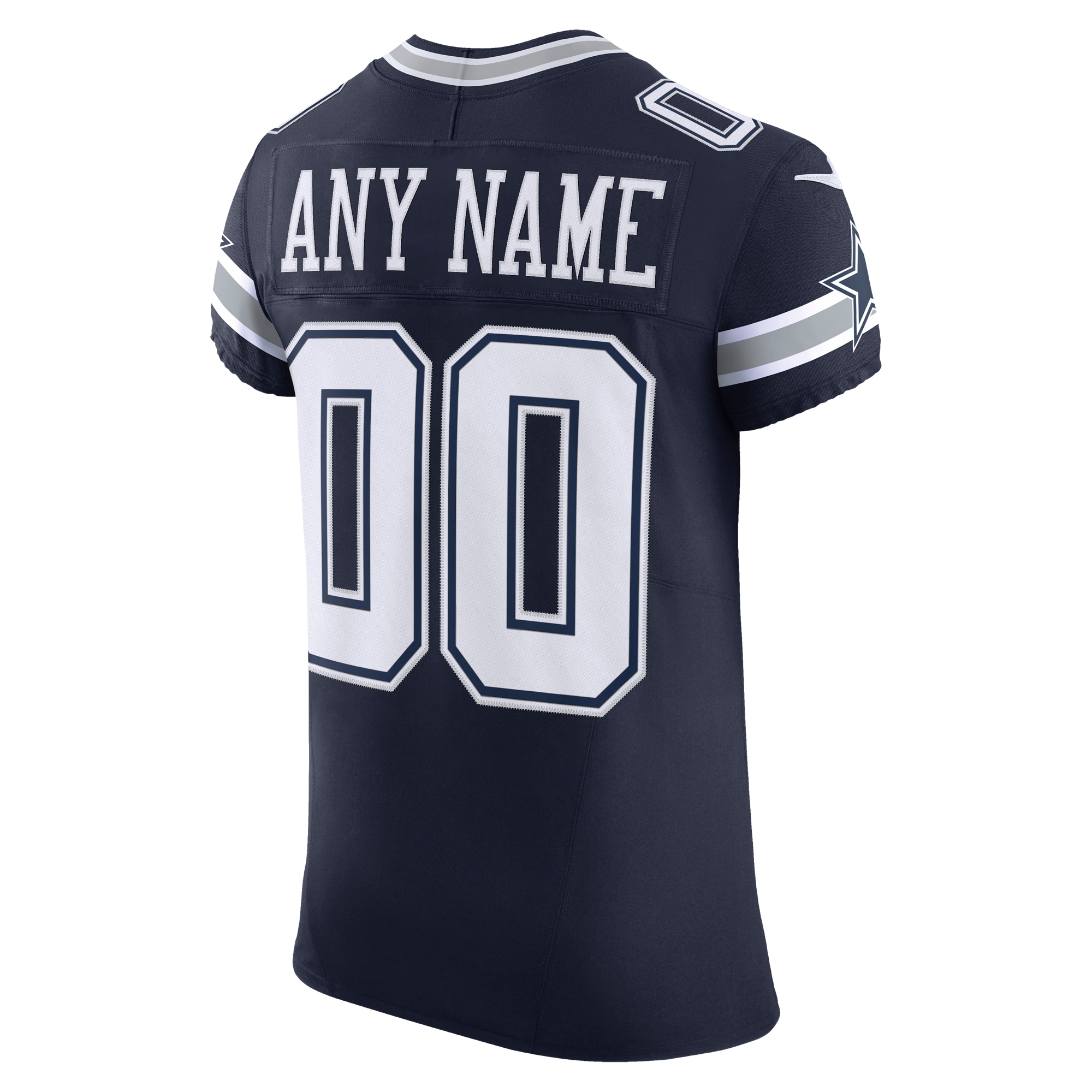 Dallas Cowboys Nike Vapor FUSE Elite Custom Jersey Navy - Image 3