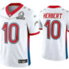 Men’s Los Angeles Chargers #10 Justin Herbert White 2022 Pro Bowl Vapor Untouchable Stitched Limited Jersey