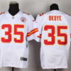 Nike Kansas City Chiefs #35 Christian Okoye White Elite Jersey