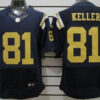 Nike New York Jets #81 Dustin Keller Navy Blue Elite Jersey