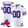 Men’s Buffalo Bills Throwback 2024 Vapor Limited Custom Jersey White