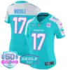 Womens Miami Dolphins Miami Vice Vapor Limited Jersey V2 Jaylen Waddle Jersey Aqua Alternate