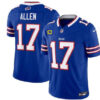 Men’s Buffalo Bills #17 Josh Allen Blue 2023 F.U.S.E. With 4-Star C Patch Vapor Untouchable Limited Football Stitched Jersey