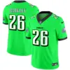 Mens Philadelphia Eagles 2024 Practice Vapor Limited Jersey Saquon Barkley Jersey Green Neon