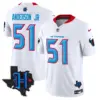 Mens Houston Texans 2024 Texas Patch Vapor Limited Jersey V2 Will Anderson Jr Jersey White