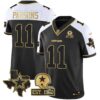 Men’s Cowboys Texas Patch Gold Vapor Jersey – All Stitched – Alternate – Micah Parsons