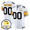 Men’s Pittsburgh Steelers Throwback 2024 Vapor Limited Custom Jersey 1975 White