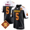 Washington Commanders 90th Anniversary Patch Game Jersey – All Stitched – Black Alternate – Jayden Daniels Jersey