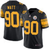Nike Steelers #90 T. J. Watt Black Men’s Stitched NFL Limited Rush Jersey
