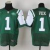 Nike New York Jets #1 Michael Vick Green Elite Jersey