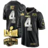 Mens Kansas City Chiefs Super Bowl LVIII Back 2 Back Gold Game Jersey Rashee Rice Jersey Black Limited
