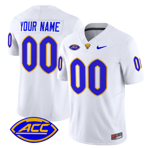 Pittsburgh Panthers 2024 Vapor Limited Custom Jersey – All Stitched – Men – White
