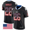 Nike New York Giants #26 Saquon Barkley Black Men’s Stitched NFL Limited Rush USA Flag Jersey