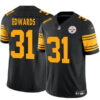 Men’s Pittsburgh Steelers #31 Daijun Edwards Black 2024 F.U.S.E. Color Rush Limited Football Stitched Jersey