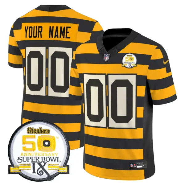 Men’s Pittsburgh Steelers Throwback 2024 Vapor Limited Custom Jersey Bumble Bee