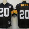 Pittsburgh Steelers #20 Rocky Bleier Black Throwback Jersey