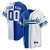 Seahawks Throwback & Gold Cool Base Custom Jersey V2 – All Stitched – Men – Split