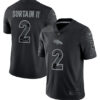Men’s Denver Broncos #2 Patrick Surtain II Black Reflective Limited Stitched Football Jersey