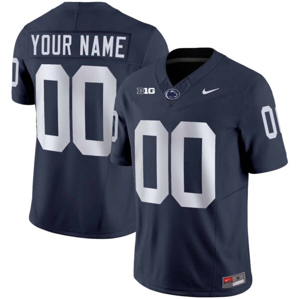 Penn State Nittany Lions Vapor Limited Custom Jersey – All Stitched – Youth – Navy
