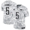 Washington Commanders #5 Jayden Daniels 2024 FUSE Arctic Camo Salute To Service Limited Football Stitched Jersey