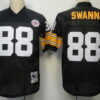 Pittsburgh Steelers #88 Lynn Swann Black Throwback Jersey