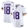 Men’s Minnesota Vikings #18 Justin Jefferson White 2023 F.U.S.E. With 1-Star C Patch Vapor Untouchable Limited Football Stitched Jersey