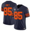 Men’s Chicago Bears Throwback Vapor Limited Jersey – All Stitched – Navy – Cole Kmet