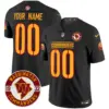 Washington Commanders 2024 Vapor Limited Custom Jersey Est 1932 Patch Black
