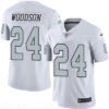 Men’s Oakland Raiders #24 Charles Woodson White 2016 Color Rush Stitched NFL Nike Limited Jersey