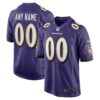 Baltimore Ravens Nike Custom Game Jersey Purple