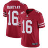Nike San Francisco 49ers #16 Joe Montana Red Team Color Men’s Stitched NFL Vapor Untouchable Limited Jersey