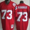 New England Patriots #73 John Hannah Red Throwback Jersey