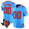Houston Texans 2024 Texas Patch Vapor Limited Custom Jersey V5 – All Stitched – Blue Jersey