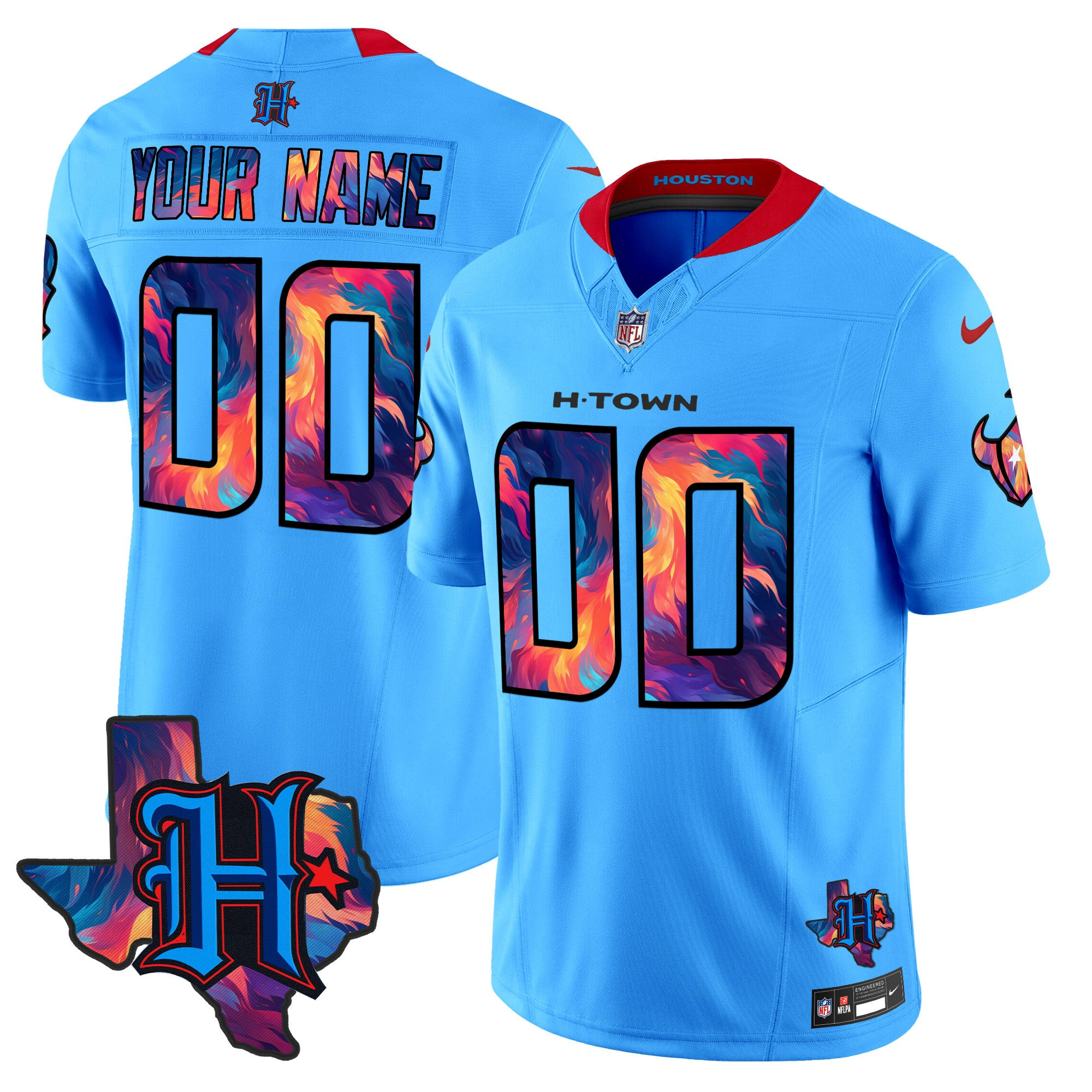 Houston Texans 2024 Special Vapor Limited Custom Jersey – All Stitched – Blue Jersey