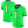 Mens Philadelphia Eagles 2024 Practice Vapor Limited Jersey Jalen Hurts Jersey Green Neon