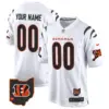 Men’s Cincinnati Bengals 2024 Game Custom Jersey White