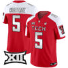 Men’s Texas Tech Red Raiders 2024 Patrick Mahomes Symbol Vapor Limited Jersey – All Stitched – Red Alternate – Michael Crabtree
